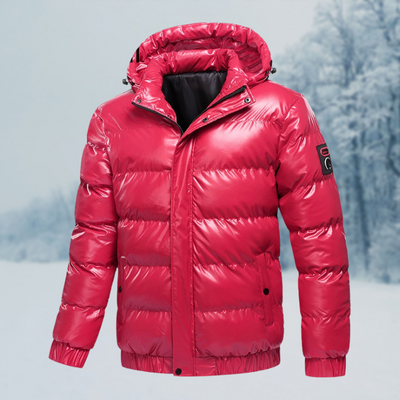 Calvin | Herren Steppjacke mit Kapuze | Wasserabweisend & Warm Gefüttert