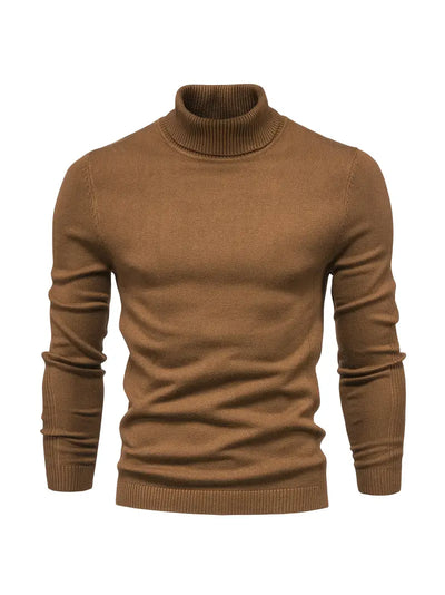 Salome | Herren Pullover Slim Fit Rollkragen, Langarm & Smart Casual