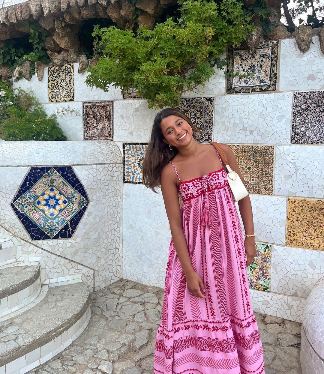 Maxi Sommerkleid aus Viskose – A-Linie, Blumenmuster, Boho-Stil