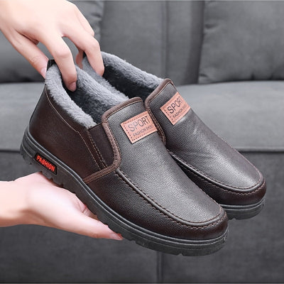 Eryndor | Herren Winter-Slip-On Schuhe Mid-Cut mit Warmfutter
