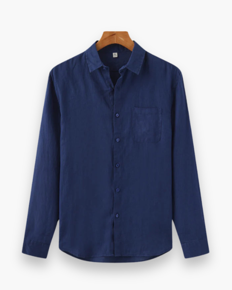 Herren Lässiges Leinenhemd | Atmungsaktiv & Locker