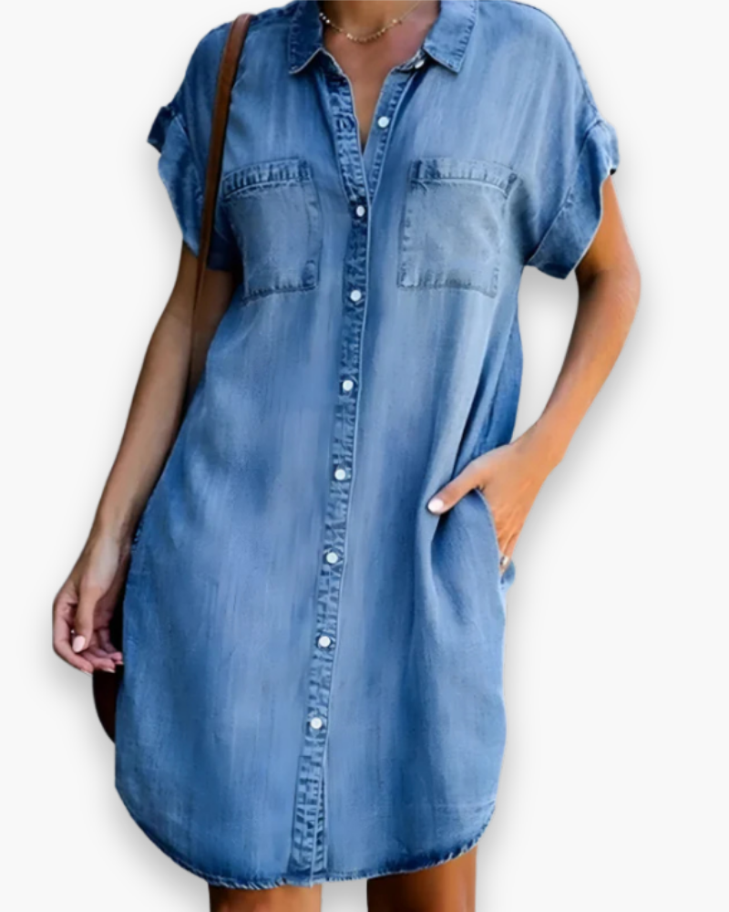 Damen Elegantes Mini Kleid | Klassisch