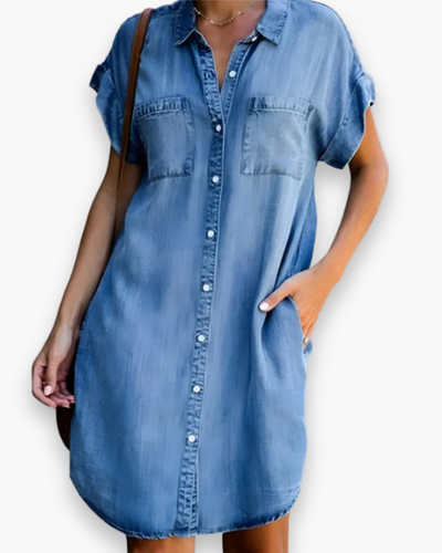 Damen Elegantes Mini Kleid | Klassisch