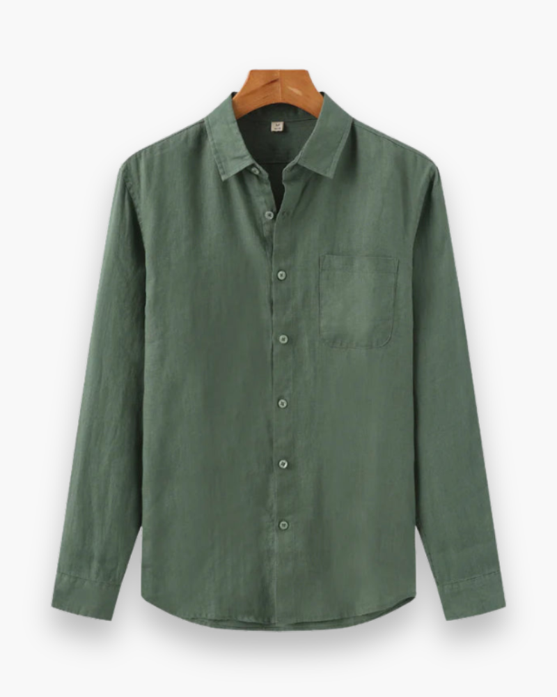 Herren Lässiges Leinenhemd | Atmungsaktiv & Locker