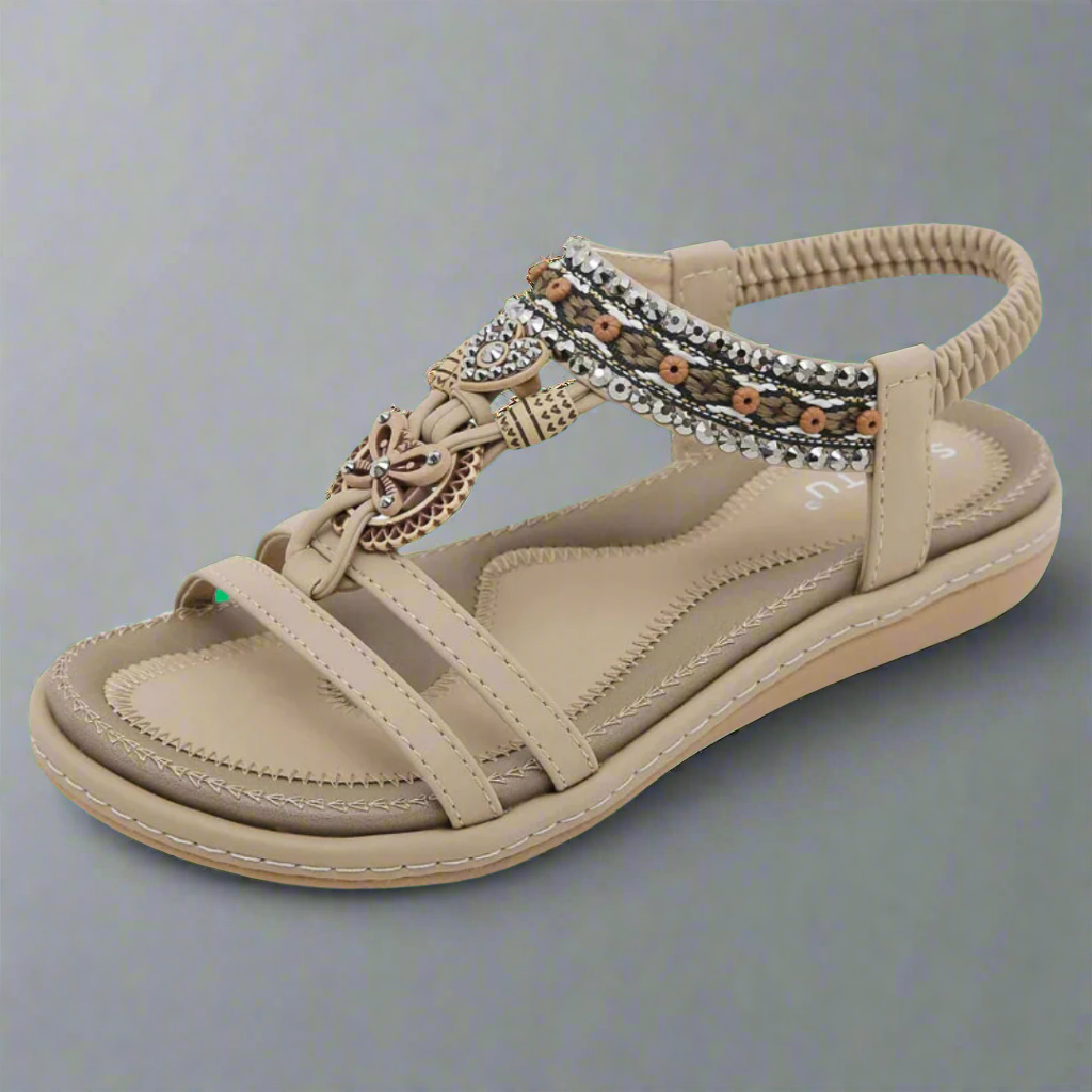 Felicitas | Handgefertigte Bohemian-Sandalen aus hochwertigem Material