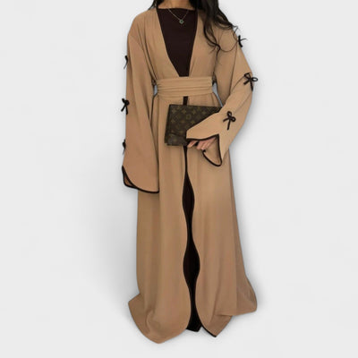 Jasmin - Schicker Cardigan und Kleid Duo mit Schleifenverzierung