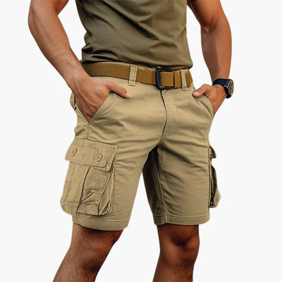 Herren Cargo Shorts mit Reißverschluss und vielen Taschen