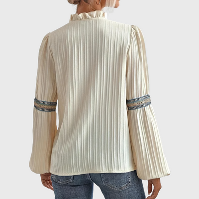 Olivia | Bluse mit V-Ausschnitt