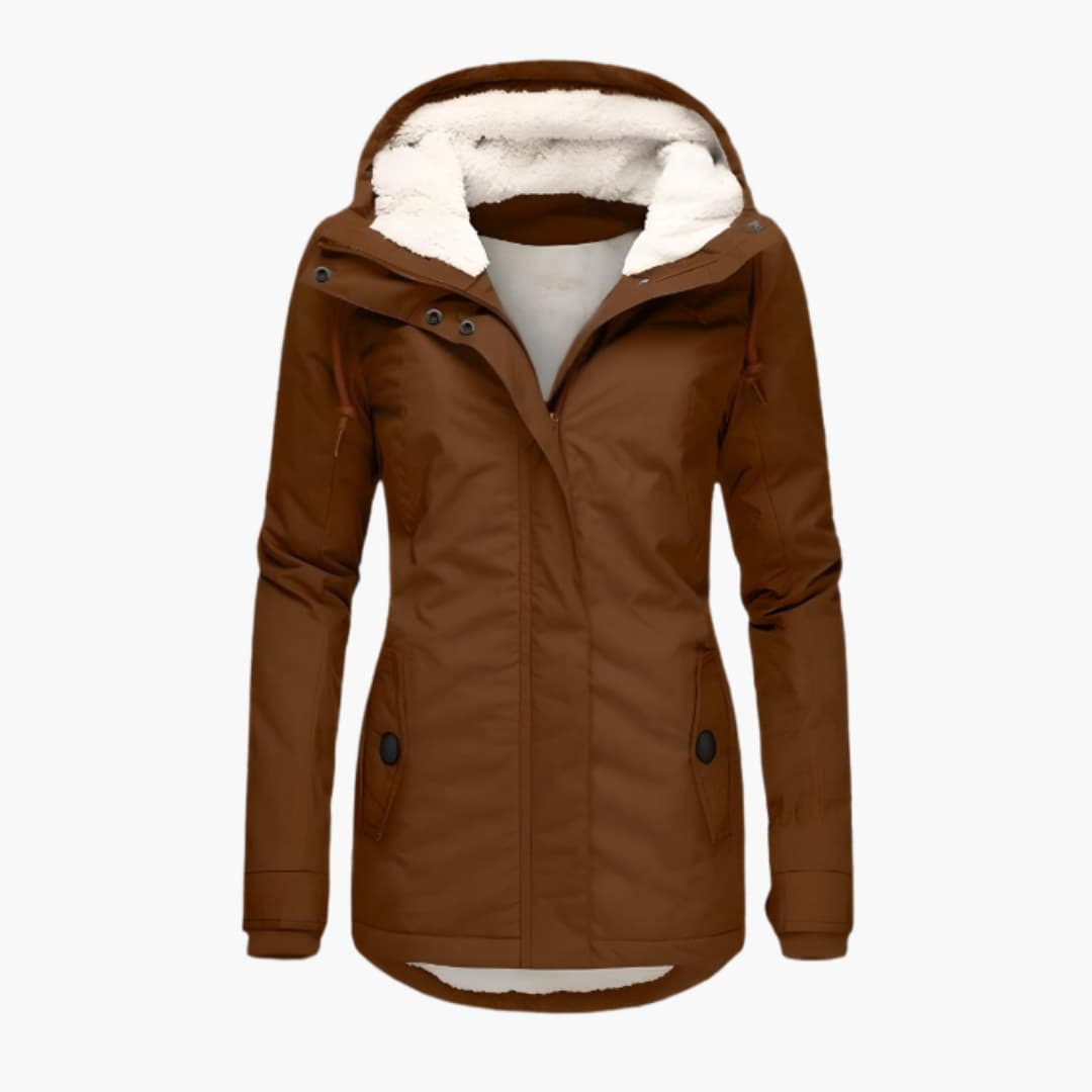 Gefütterte Winterjacke mit Kapuze für Herren