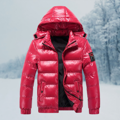 Calvin | Herren Steppjacke mit Kapuze | Wasserabweisend & Warm Gefüttert