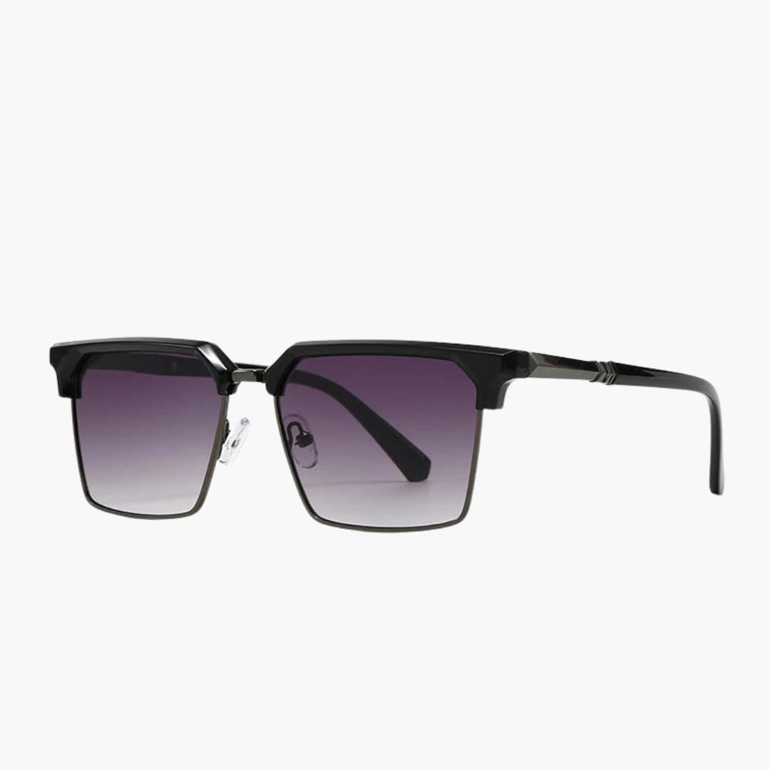 Männer Sonnenbrille mit eckiger Fassung und UV400 Schutz