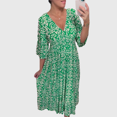 Sierra | Boho-Kleid mit Printdetail