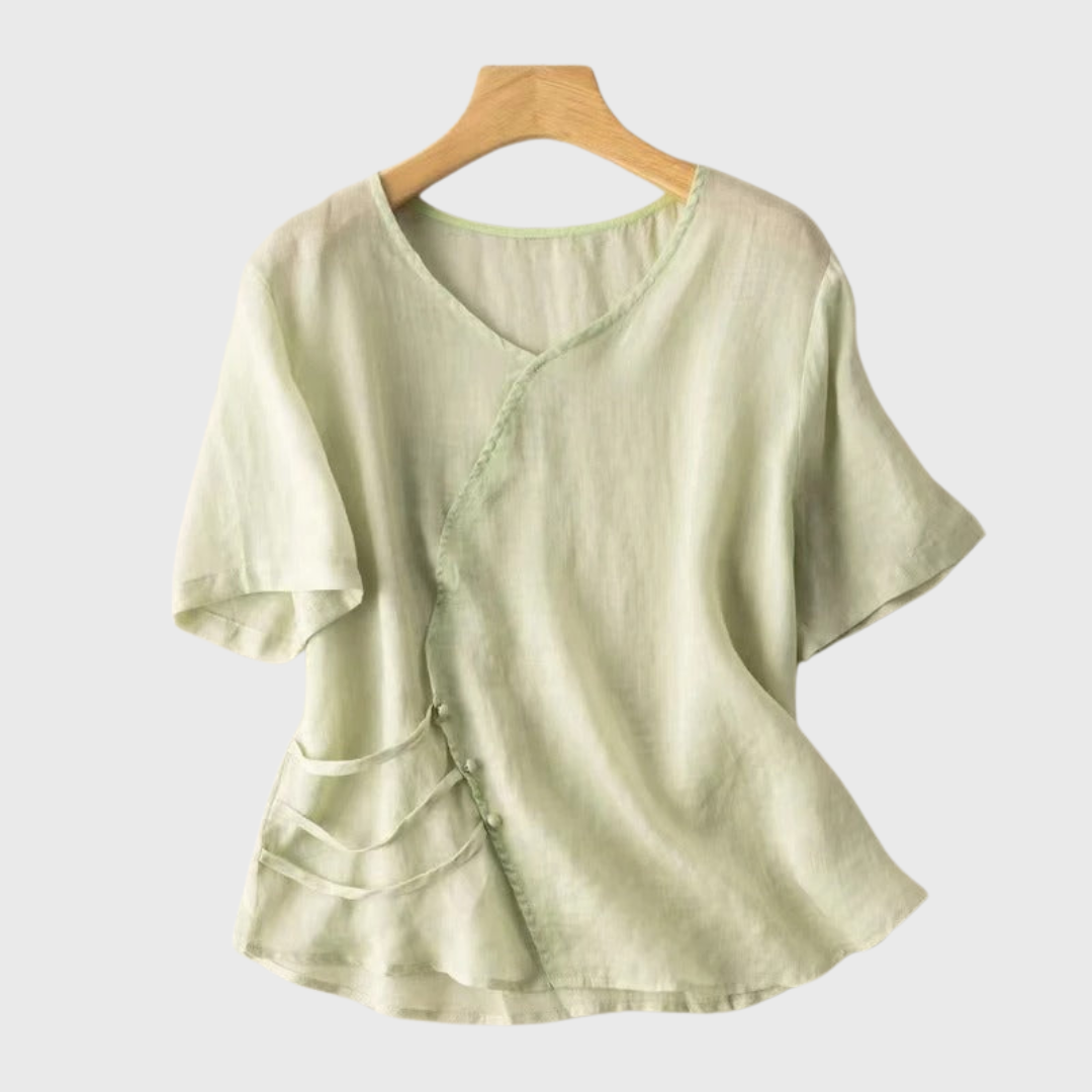 Sienna | Bluse aus Leinenstoff