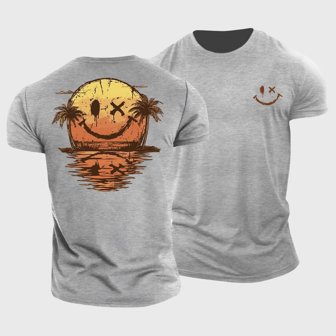 Joe | T-Shirt mit Smiley-Print