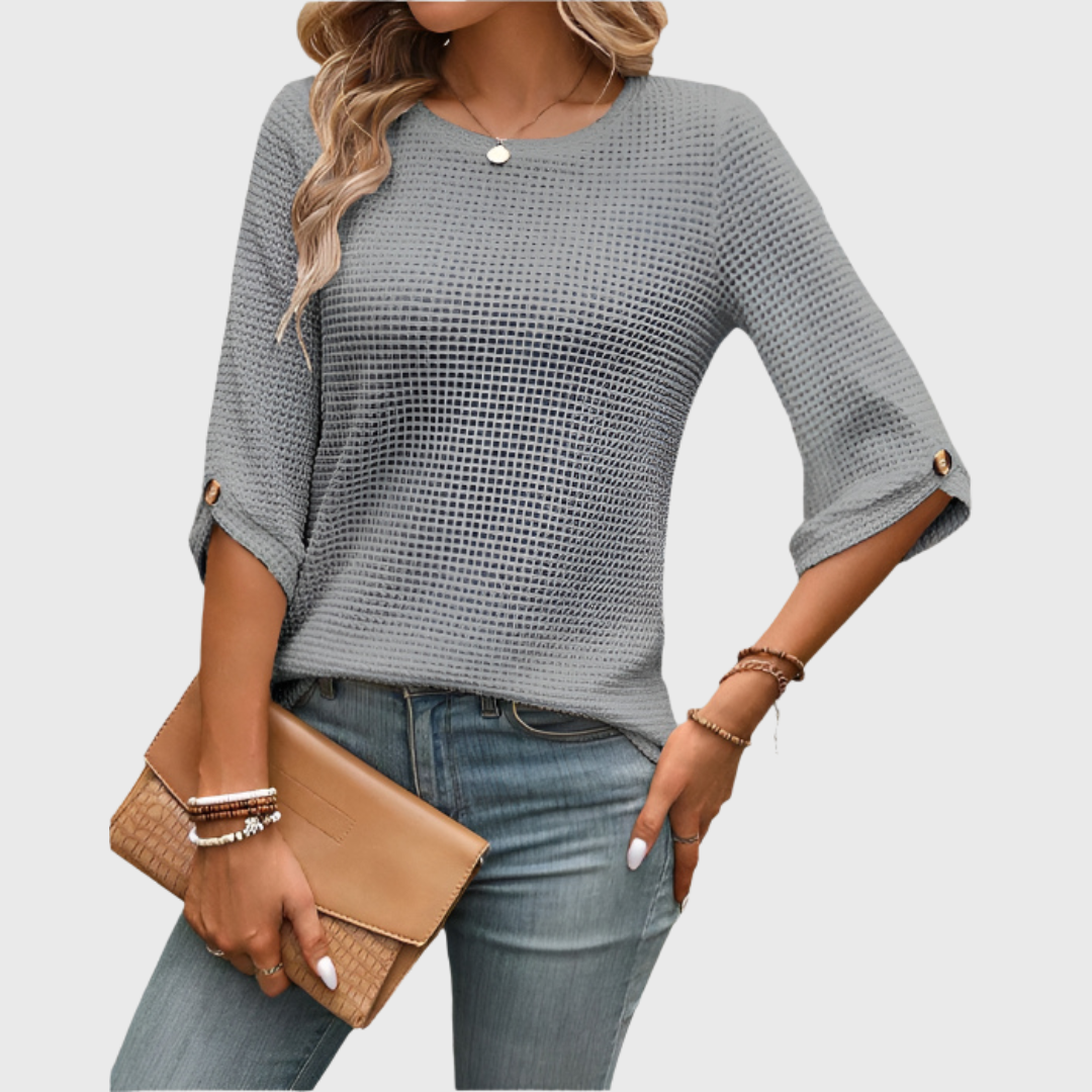 Hailey | Premium Waffelshirt