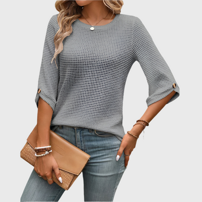 Hailey | Premium Waffelshirt