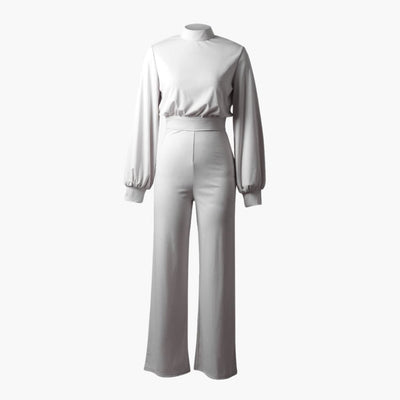 Eleganter Damen Jumpsuit - Bequemer Stil mit halbem Kragen