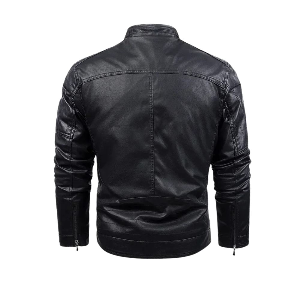 Werner® | Retro-Lederjacke mit Fleece-Futter