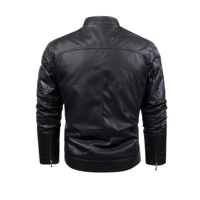 Werner® | Retro-Lederjacke mit Fleece-Futter