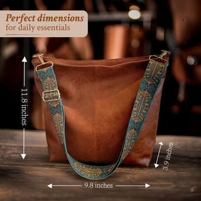 Chelsey’s Vintage Charm | Leder Schultertasche
