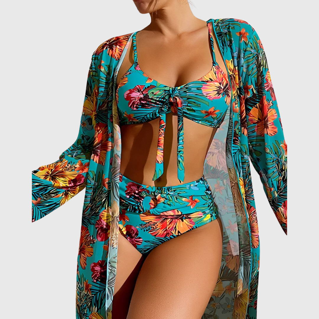 Valery | Bikini mit Tropen-Print