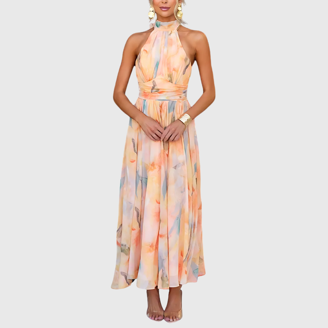 Esme | Maxi-Kleid mit kunstvollem Muster