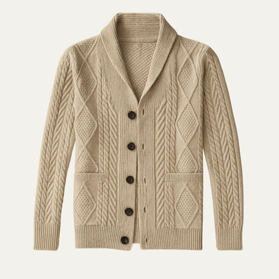 Herren Kaschmir Cardigan Mit Klassischem Design