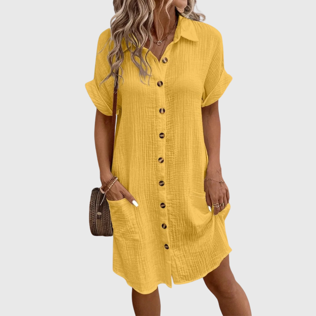 Camila | Kleid aus Leinenmix