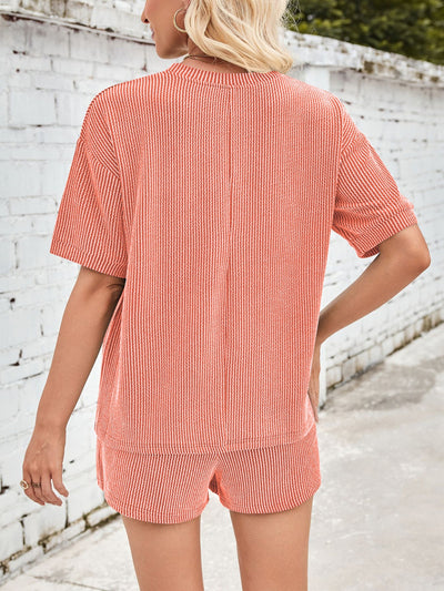 Jinte | Bequemes geripptes Loungewear-Set