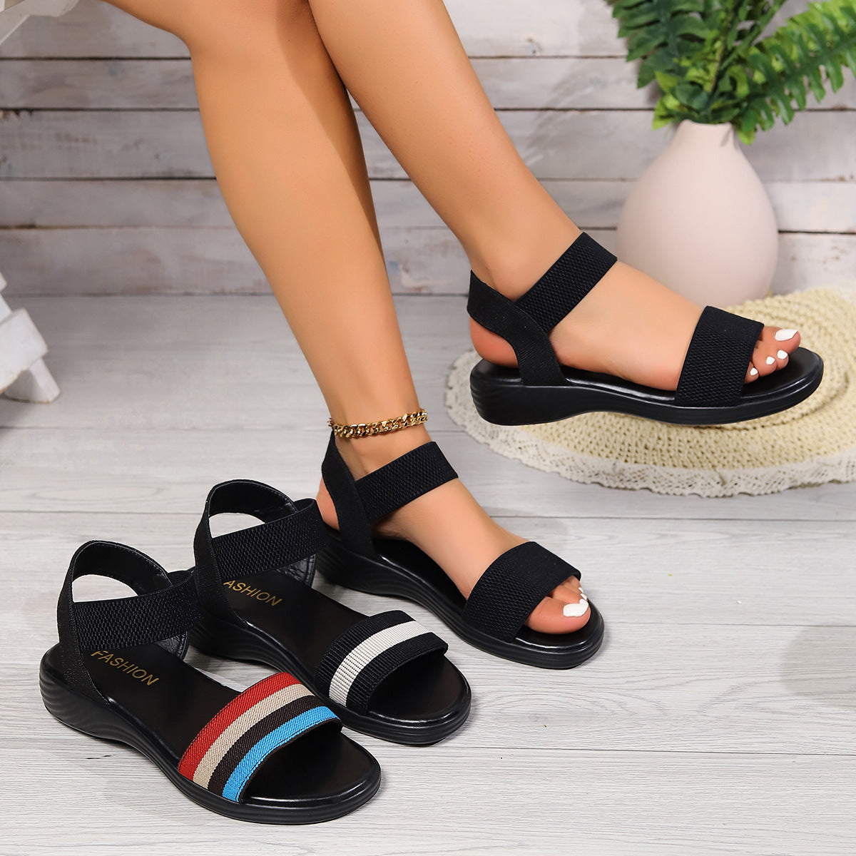 FlexiColor™ – Elastische Damen Sandalen