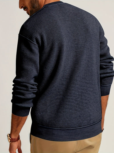 Renaud – Langärmliges Hemd mit Waffelmuster