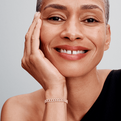 Pave Cuban Armband | Gold