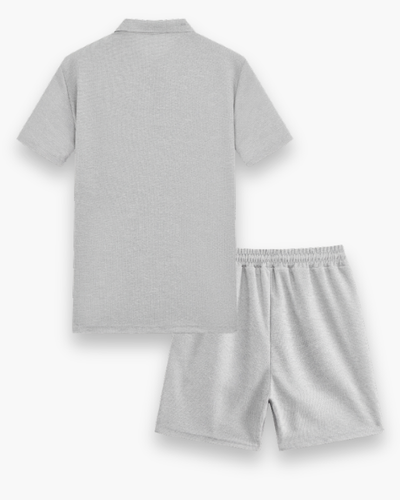 Herren Freizeit Set mit Zipper Polo | Leichtes Sommer Outfit