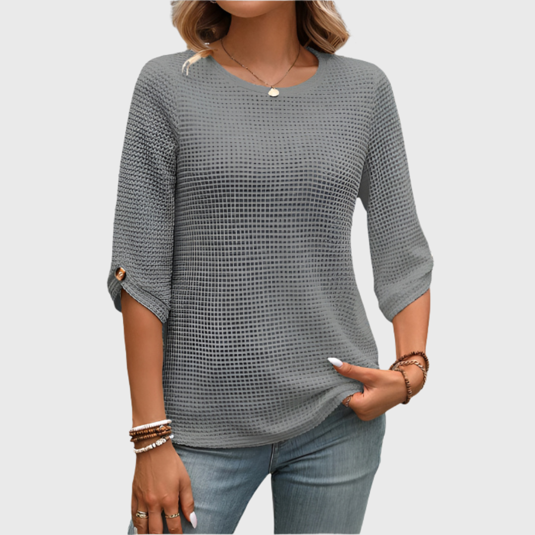 Hailey | Premium Waffelshirt