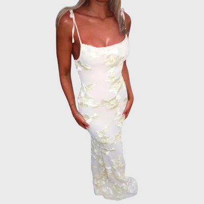 Charlotte | Maxikleid mit Blumendetail