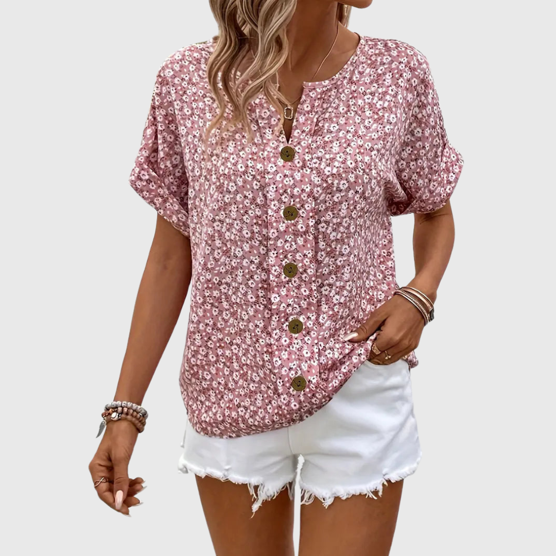 Ruby | Top mit Sommer-Print