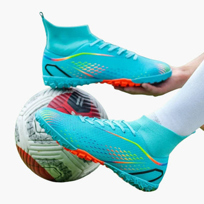 Herren-Fußball schuhe mit Schnürverschluss und Knöchelkragen