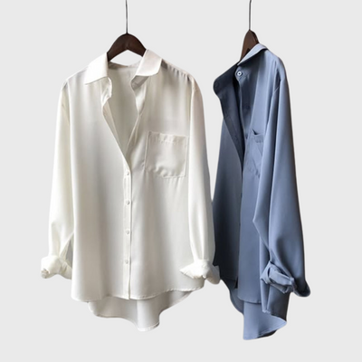 Clara | Bluse mit Tüll-Detail