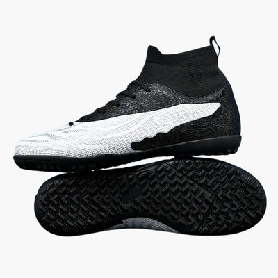 Herren-Fußball schuhe mit Schnürverschluss und Noppensohle