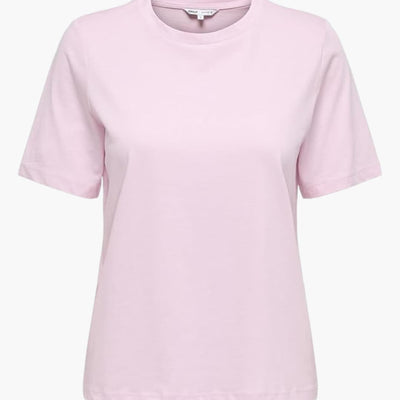 Damen T-Shirt mit Rundhals und kurzen Ärmeln aus Leichtstoff