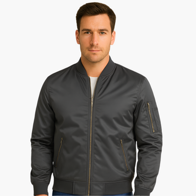 Herren Fliegerjacke mit geripptem Kragen