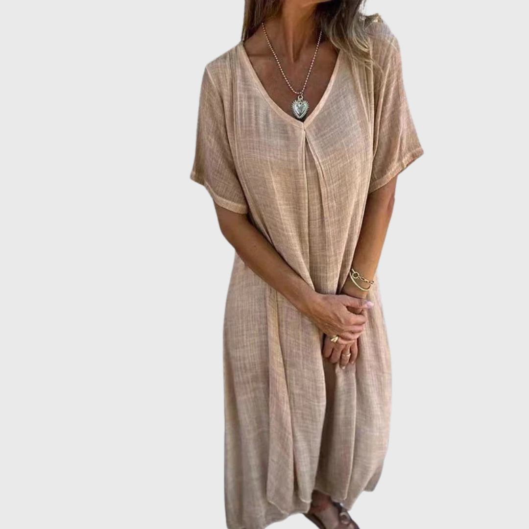 Giselle | Kleid mit V-Ausschnitt & Charme