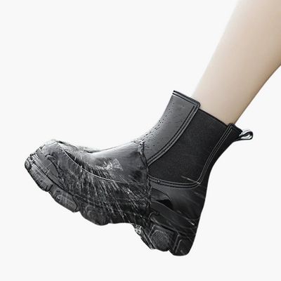 Damen Chelsea Stiefel mit elastischen Einsätzen und strukturierter Sohle