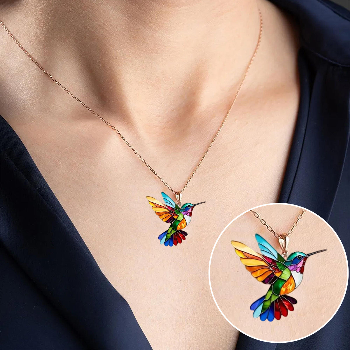 Aurea™ | Wunderschönes Kolibri-Design-Halskette