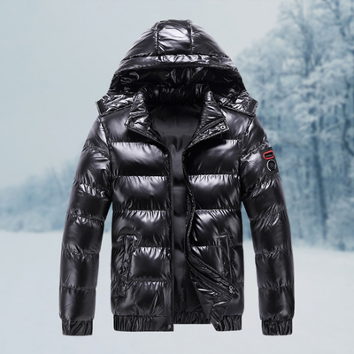 Calvin | Herren Steppjacke mit Kapuze | Wasserabweisend & Warm Gefüttert