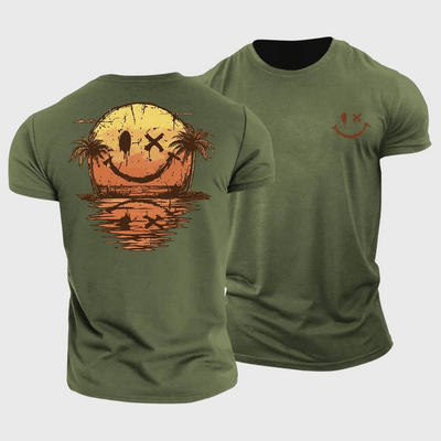 Joe | T-Shirt mit Smiley-Print