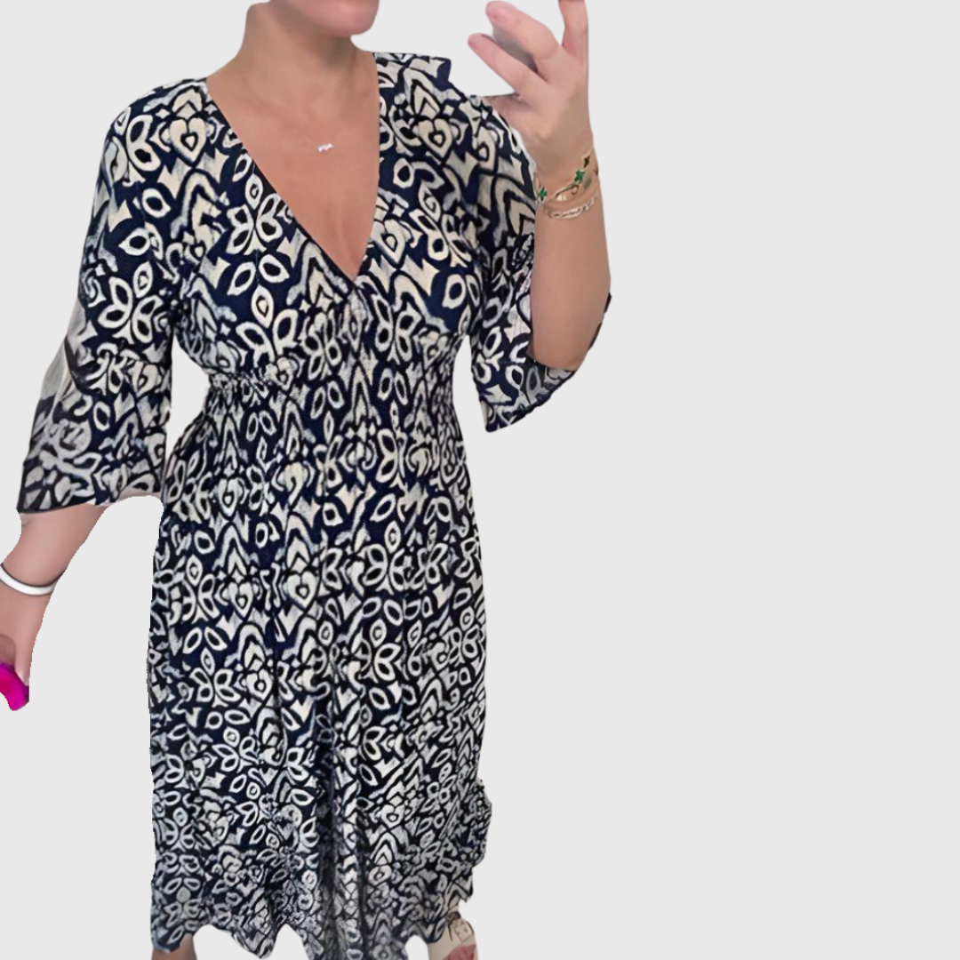Sierra | Boho-Kleid mit Printdetail