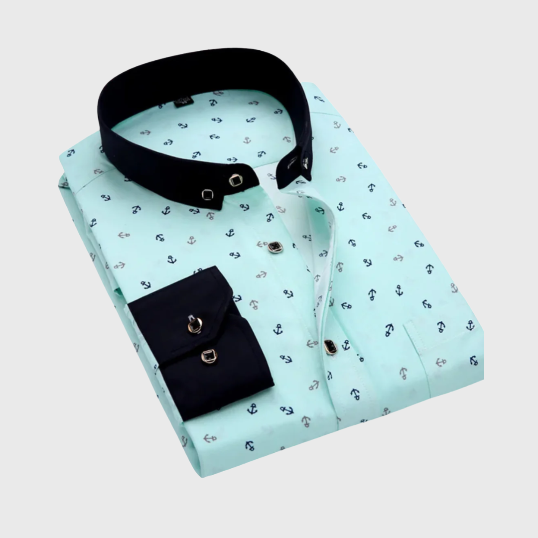 Miles | Hemd mit maritimem Print