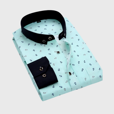 Miles | Hemd mit maritimem Print