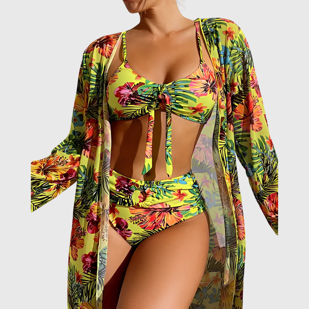 Valery | Bikini mit Tropen-Print